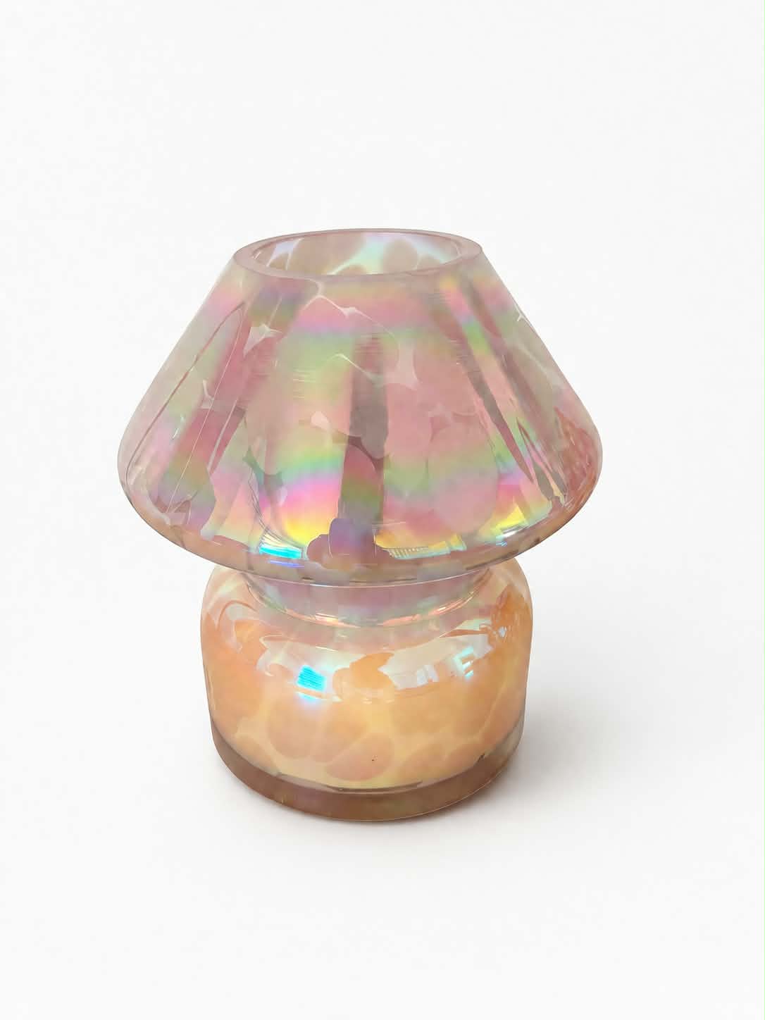 Ροζ Ιριδίζον Lamp jar